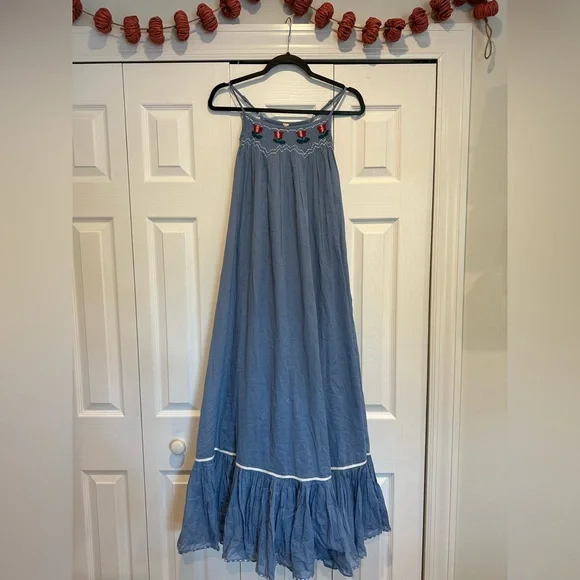 Free People Tip Toeing Tulip Midi Dress - Picture 2 of 5